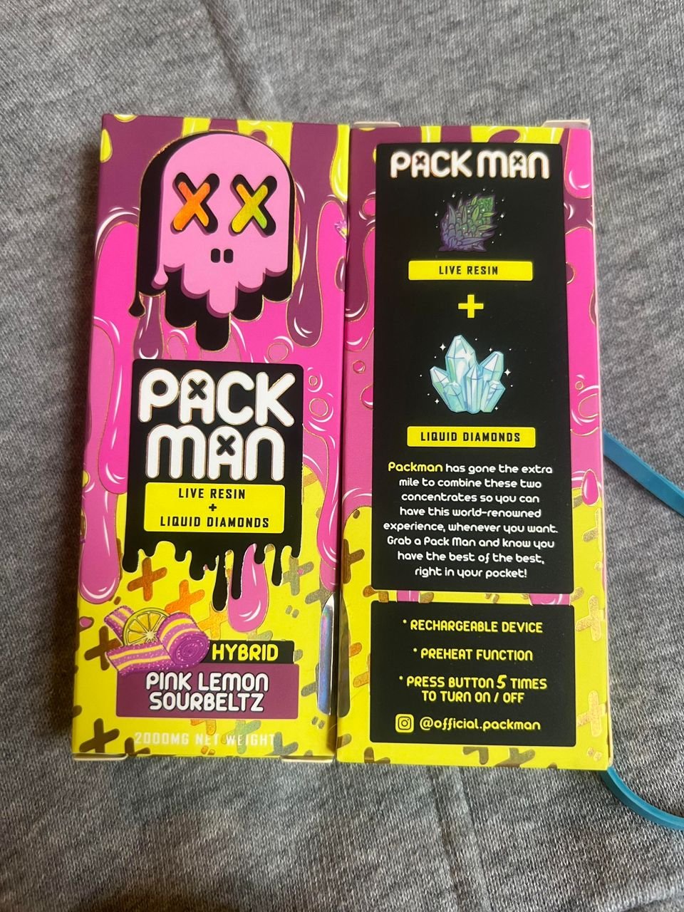 packman pink lemon sourbeltz